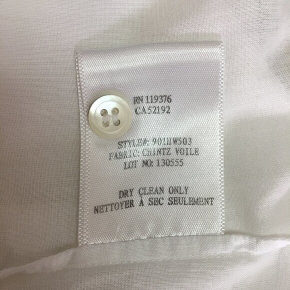 Helmut Lang Women's White 100% Cotton Sleeveless Button Down Shirt Size Medium - Picture 16 of 16